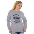 thumbnail image 3 of US Navy Property of Semper Fortis Unisex Plus Size Sweatshirt Brisco Brands 4X, 3 of 5