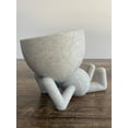 thumbnail image 3 of Little People Planter  Laying on Tummy Planter Gift Idea, People Laying on Tummy Planter, Bar Decor, Table Decor, Plant Gift Idea, Cute Succulent Planter Marbel, 3 of 7