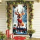 thumbnail image 1 of Cortina de poliéster, decoraciones navideñas, cubierta de puerta navideña, pancartas, Papá Noel, decoración exterior, tela colgante, cubiertas de puerta navideñas, decoraciones de Halloween, decoració, 1 of 6