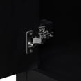 thumbnail image 5 of 36" Bathroom Vanity without Sink, Cabinet Base Only, Modern Bathroom Storage Cabinet with Drawers and Build-in Shelf, Open Shelf, Solid Wood Frame Home Cabinet, Black, 5 of 9