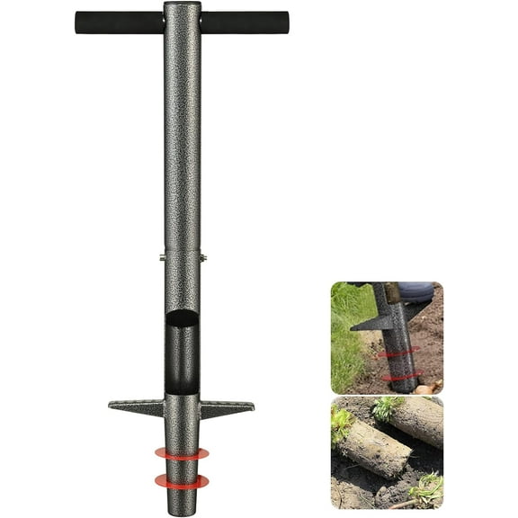 BsBsBest 33" Garden Sod Plugger Bulb Planter for Soil Test