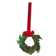 thumbnail image 6 of Artificial Holly Berry Wreath for Front Door,Christmas Wreath with Berry and Bow Ribbon,Christmas Wreath for Home Window Displays,Mantels,and Festive Holiday Hanging Decor,10.23x10.23 inch(Dark Red), 6 of 7