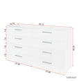 thumbnail image 3 of Tcbosik 8 Drawer Dresser, Modern Chest of Drawers for Bedroom, Living Room, White, 3 of 7