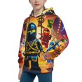 thumbnail image 4 of Ninjago Youth Sweatshirt Hoodies Fashion Teen Hooded Hoody Pullover Clothes With Pocket For Boys Girls Clothing, 4 of 8