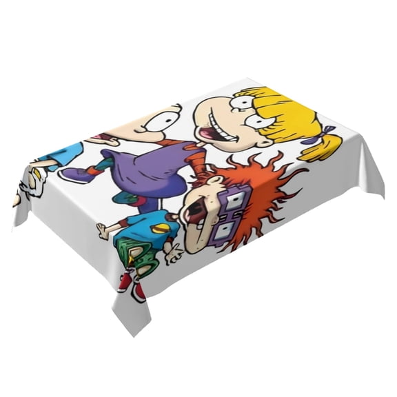 Rugrats Themed Square Tablecloth 54 * 72 Inches Durable Stylish