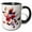 Black/White, variant on , Cute Cupid Cow Illustration, 11oz Mug