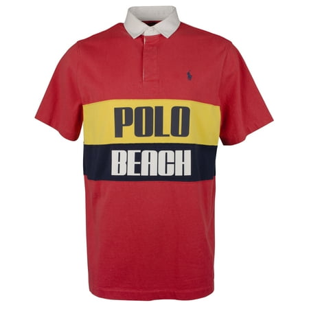 Men's Classic Fit Short Sleeve Polo Shirt RdMlt Medium