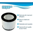 HQRP 2Pack Small Cartridge Filter for Shopvac HangUp / 5 Gallon