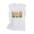thumbnail image 4 of Fjofpr Purple Tank Top 2024 Women's New Loose Casual Fashion Crew-neck All-matching Printed Top White L, 4 of 4