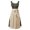 A1#-Dark Green, variant on Women's Oktoberfest Lace-Up Bow Dress, Bavarian Style Cosplay Gown