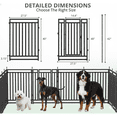 thumbnail image 5 of Petorldog dog playpen 40" Height, 48 Panels Heavy Duty Large Metal dog fence outdoor for yard, outdoor use for RV Camping (Black-Silver), 5 of 6