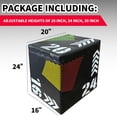 thumbnail image 3 of 3 in 1 Plyometric Jump Box, 16Inch Cotton Plyo Box, Platform & Jumping Agility Box, Anti-Slip Fitness Exercise Step Up Box, 3 of 6