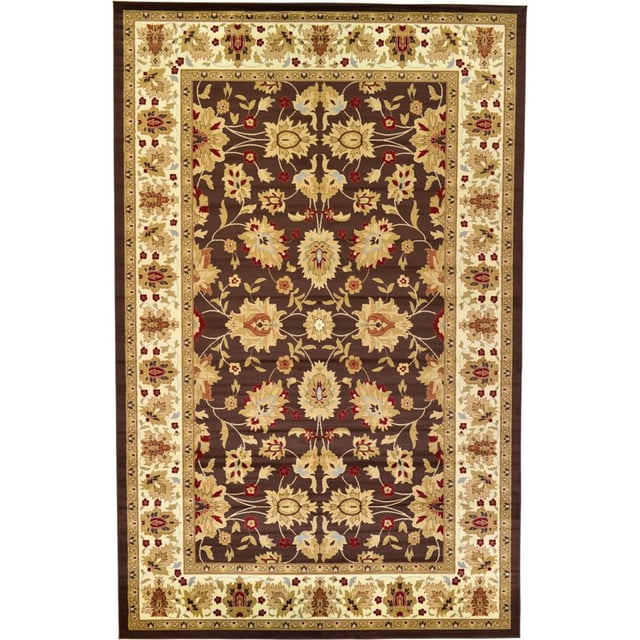 Unique Loom Voyage Intricate Design Rug 10' 6 x 16' 5 Rectangle Brown/Tan