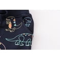 thumbnail image 6 of HAOTAGS Toddler Boys Pants, Narrow-legged Graphic Print Elastic Casual Sports Pants Black 4-5 T, 6 of 7