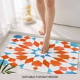 thumbnail image 6 of Orange Blue Boho Doormat Outdoor Entrance 24"x36", Modern Ethnic Abstract Geometric Absorb Moisture Dirt Door Mats, Non-Slip Rubber Backing Floor Mats Indoor, Low-Profile Front Door Rugs, 6 of 9