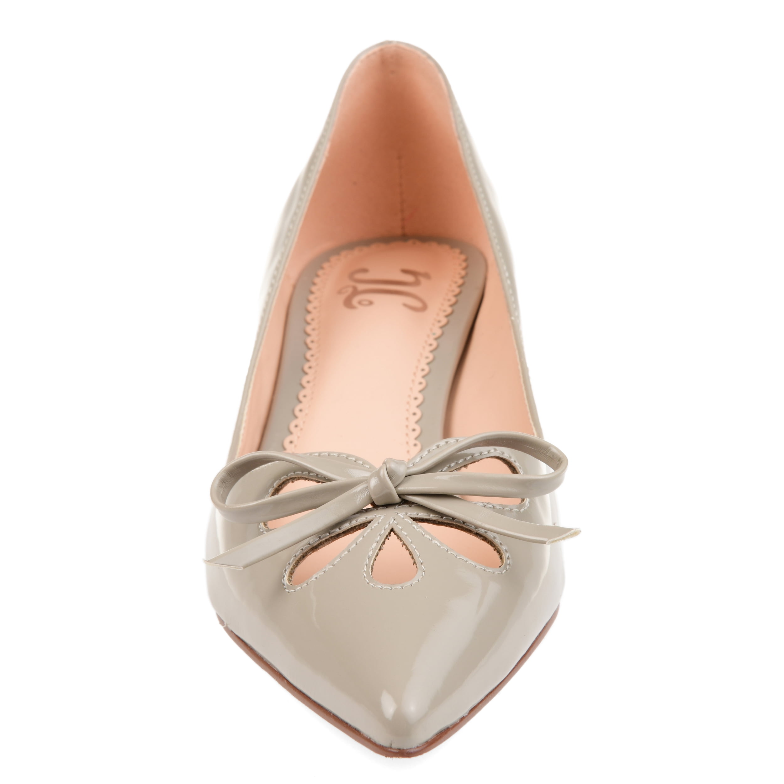 Journee Womens Lutana Pointed Toe Kitten Heel Pumps, Widths Available