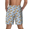 thumbnail image 4 of Uemuo Cute Sloth Pattern Mens Swim Trunks Quick Dry Board Shorts with Mesh Lining, Stretch Beach Shorts Quick Dry No-Chafing Board Shorts-X-Large, 4 of 9
