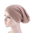 thumbnail image 1 of Cotton Hair Cover Bonnet Sleep Cap Silky Lined Sleep Cap Hat for Night Sleeping Women Natural Curly Long Hair Wrap Stay All Night, 1 of 5