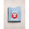 thumbnail image 3 of Fox Mask Brave Fearless Sweatshirt Women -Image by Shutterstock, Female 5X-Large, 3 of 4