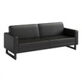 thumbnail image 2 of Safco Mirella Adult Lounge Sofa, Black Vinyl Couch, 2 of 3