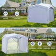 thumbnail image 2 of GVN Backyard Garden Canopy, Camping Canopy Screen Tent,Pop up Canopy Tent wiht 4 Sidewalls Mesh Netting Wheeled Bag-White, 2 of 11