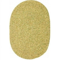 Rhody Rug SA58R084X108 Sandi 7 x 9 ft. Tweed Indoor-Outdoor Oval Braided Rug- Oatmeal