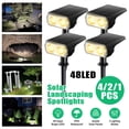 thumbnail image 3 of LITOM 48 LED Solar Landscape Spotlights, IP65 Upgraded Solar Spot Lights Outdoor, 2 in 1 Wireless Waterproof Outdoor Solar Spotlights for Yard Garden Patio, Warm White, 3 of 11