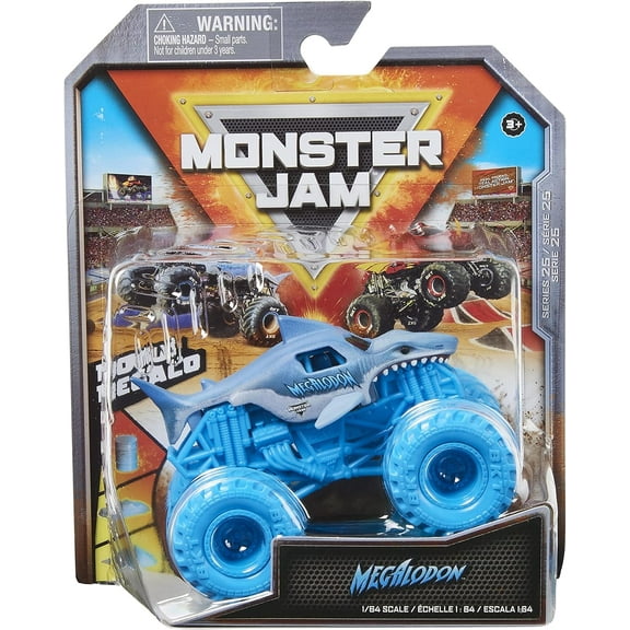 Monster Jam 2022 Spin Master 1:64 Diecast Truck with Bonus Accessory: Hyper Fueled Megalodon