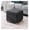 3d Black, variant on 17.5" Rolling Storage Ottoman, Linen Footrest Stool Coffee Table - Grey