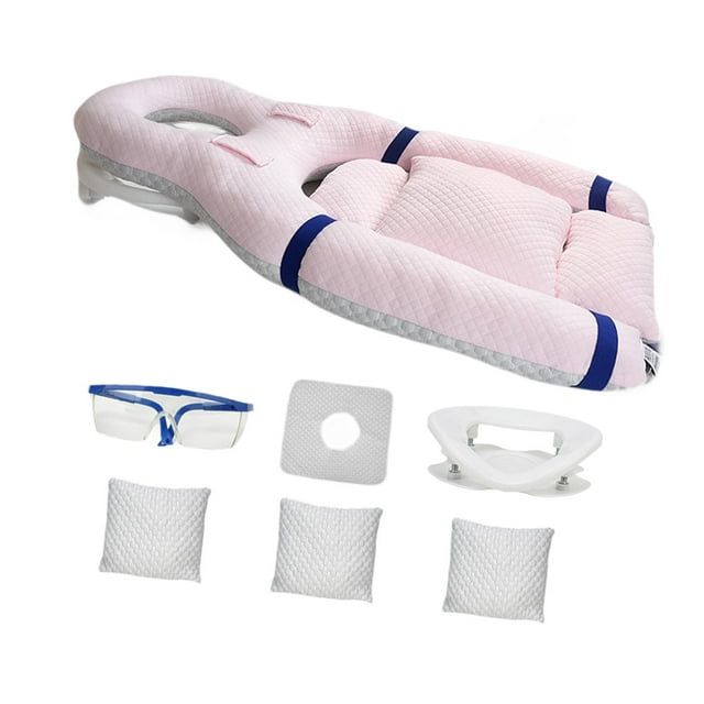 Almohada boca abajo para dormir Cojín ergonómico para la cara Versátil Cómodo Hogar Rosa