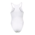 thumbnail image 6 of Mittory Women Sexy Cutout Skinny Short Jumpsuit Sleeveless Sheer Mesh Irregular Hollow Bodysuit Party Club Outfits, 6 of 6