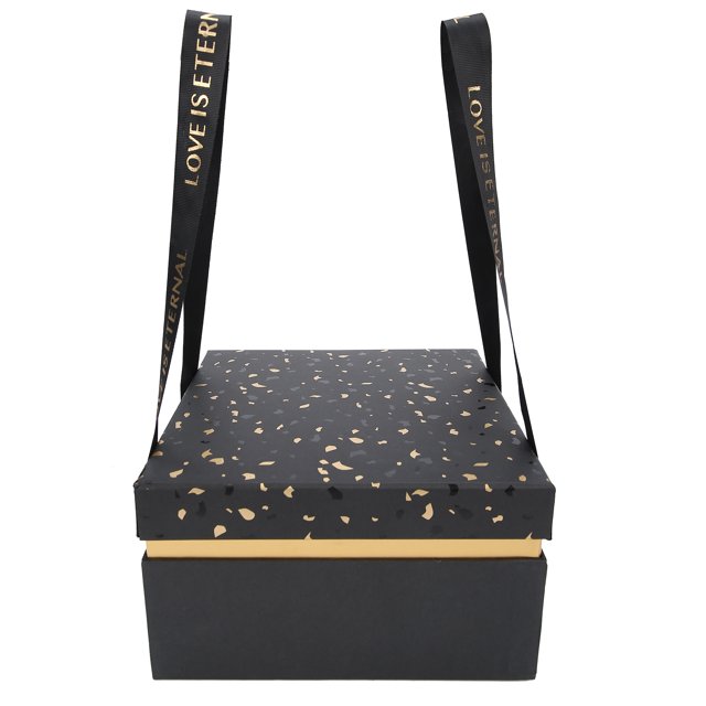 Caja de regalo Joyas Caramelos Perfume Caja de regalo para Navidad Cumpleaños Boda Día de San ValentínNegro
