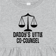 thumbnail image 4 of Inktastic Daddy Little Co Counsel Lawyer Girls Baby Dress, 4 of 5