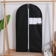 thumbnail image 4 of Set of 5 Hanging Garment Bags for Storage Breathbale Suit Cover for Closett Dust Suit Cover Protector with Zipper for Suit Coat, Jacket,Black,60x120cm, 4 of 8