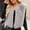 Gray, variant on Ayolanni Women's Faux Fur Vest Sleeveless Solid Open Front Jackets Warm Winter Cropped Outerwear with Pockets Beige L