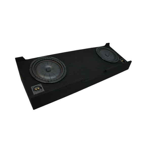07-13 GMC Sierra Crew Cab Truck Kicker CompVT CVT10 Dual 10" Sub Box Final 2 Ohm
