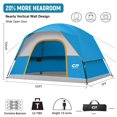 thumbnail image 4 of CAMPROS CP Tents for Camping 6 Person Waterproof Windproof Double Layer Family Camping Tent, Easy Setup Dome Tent with Large Mesh Windows & Wider Door for Outdoor Camping & Hiking, 4 of 4