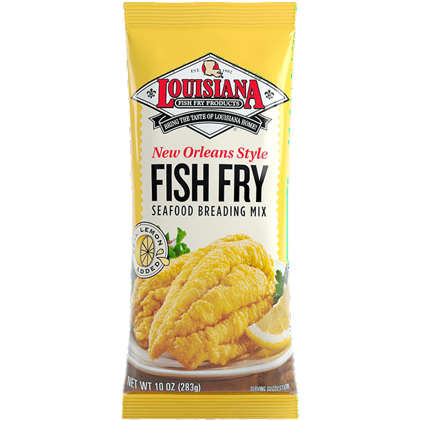 Louisiana New Orleans Style Fish Fry Seafood Breading Mix, 10 oz