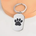 thumbnail image 5 of Personalized Cremation Urn Keychains, Paw Print Memorial Ash Jewelry, Stainless Steel Dog Tag Keepsake Pendant For Pet Dog Ashes, 5 of 9