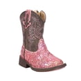 thumbnail image 2 of Roper Girls Aztec Glitter Square Toe Cowboy   Mid Calf Boots, 2 of 5