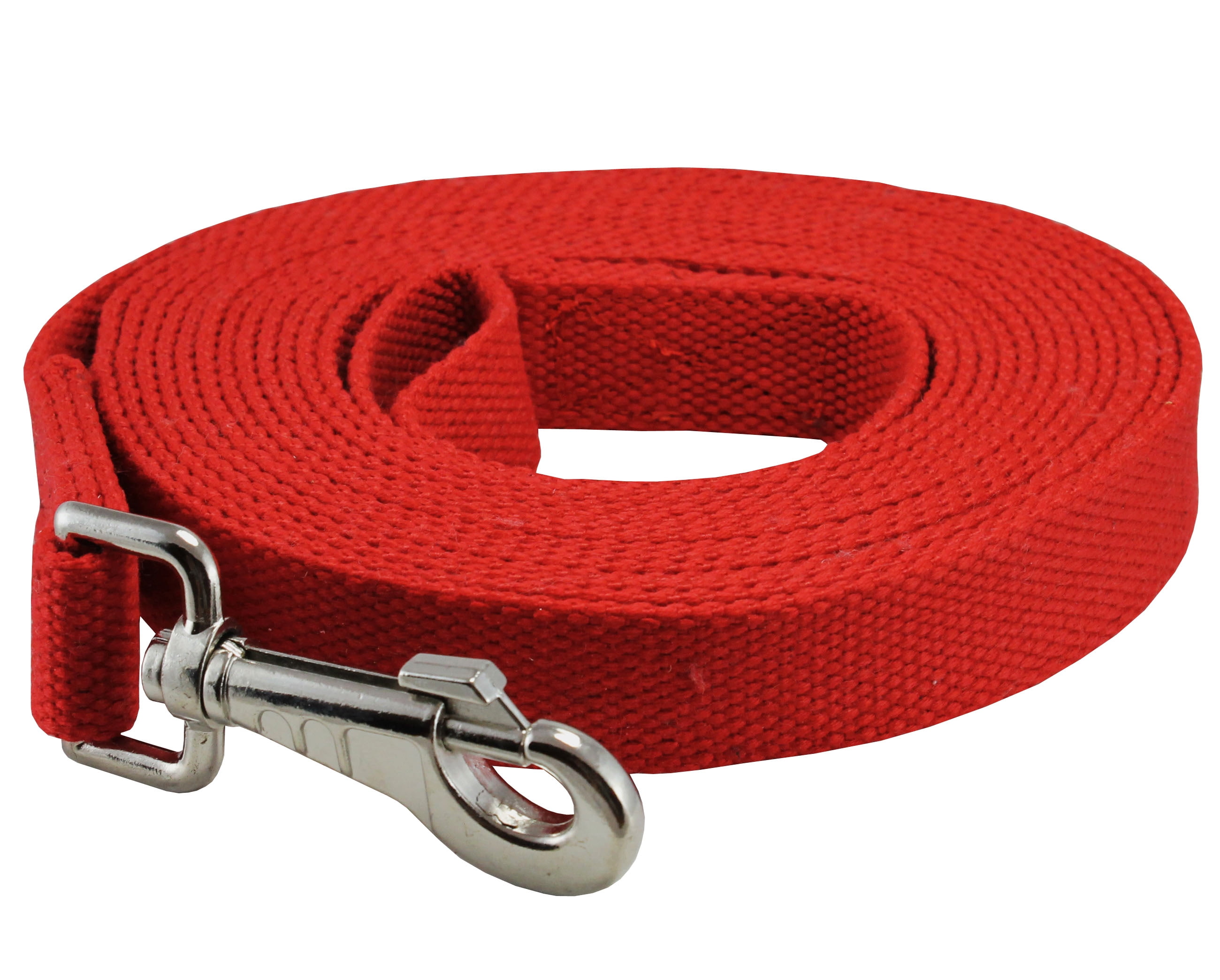 Dog Leash 1" Wide Cotton  15 Ft Long for Training Swivel Locking