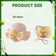 thumbnail image 3 of Sombrero de paja de encaje con lazo para mujer, conjunto de bolso de paja y sombrero para el sol, circunferencia del sombrero de 56-58cm, 3 of 6