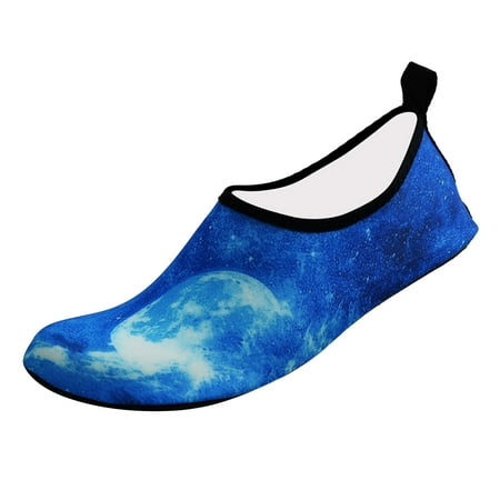 

Cathalem Men And Women Swimming Shoes Light Swimming Shoes Wading Diving Beach Shoes Women Yoga Skin Low Heeled Sandals for Women Sky Blue 7.5