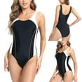 thumbnail image 2 of Traje de Buceo sin Mangas de la Moda de la Playa de las Mujeres Traje de Baño Siameso, Surf de Verano Y Traje de Baño de Playa, 2 of 8