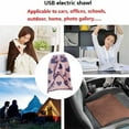 thumbnail image 5 of Women's Wearable Blanket Poncho Ultra Soft Warm Shawl Wrap with Buttons for Women Comfy Office Chair Lap Sofa Bed Travel Cape Comfy Office Sofa Travel Lap Throw Blanket Cape for All Season Use, 5 of 6