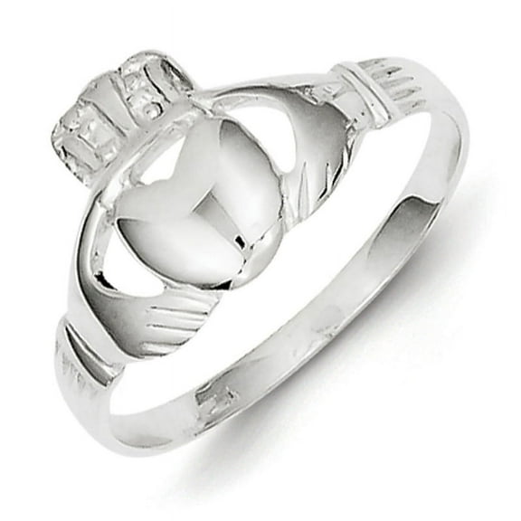Sterling Silver Solid Claddagh Ring QR957