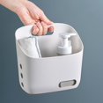 thumbnail image 4 of Kitchen Gadgets Storage containers Hanging Plastic Basket With Hooks Bathroom Shower Hanging Basket With Drainage Holes Kitchen Storage Hanging Baskets Bedroom Hanging Organizer For Home Decoration, 4 of 8