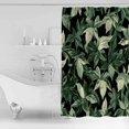 thumbnail image 4 of Small Stall Shower Curtain 48x72 Inch Narrow Half Size Tropical Leaf Bath Curtains Bathroom Decor Summer Palm Tree Branch Nature Modern Waterproof Fabric Shower Curtain Set with Hooks 48 Inch, 4 of 6