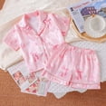 thumbnail image 2 of Pyjamas d'Été pour Bébé Garçon Fille Combinaison Boutonnée Mignonne Vêtements de Nuit Ne Pièce Js, 2 of 8