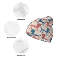 thumbnail image 3 of Lsque Cartoon Poodle Dog Pattern Knitted Beanie, Unisex Winter Hat, Knit Hat Winter Beanies Thick Fisherman Beanies Cuffed Plain Skull Caps, 3 of 6